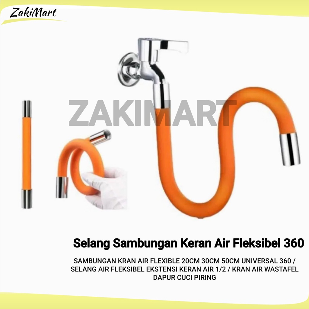 Jual Selang Sambungan Keran Air Fleksibel Derajat Kran Selang