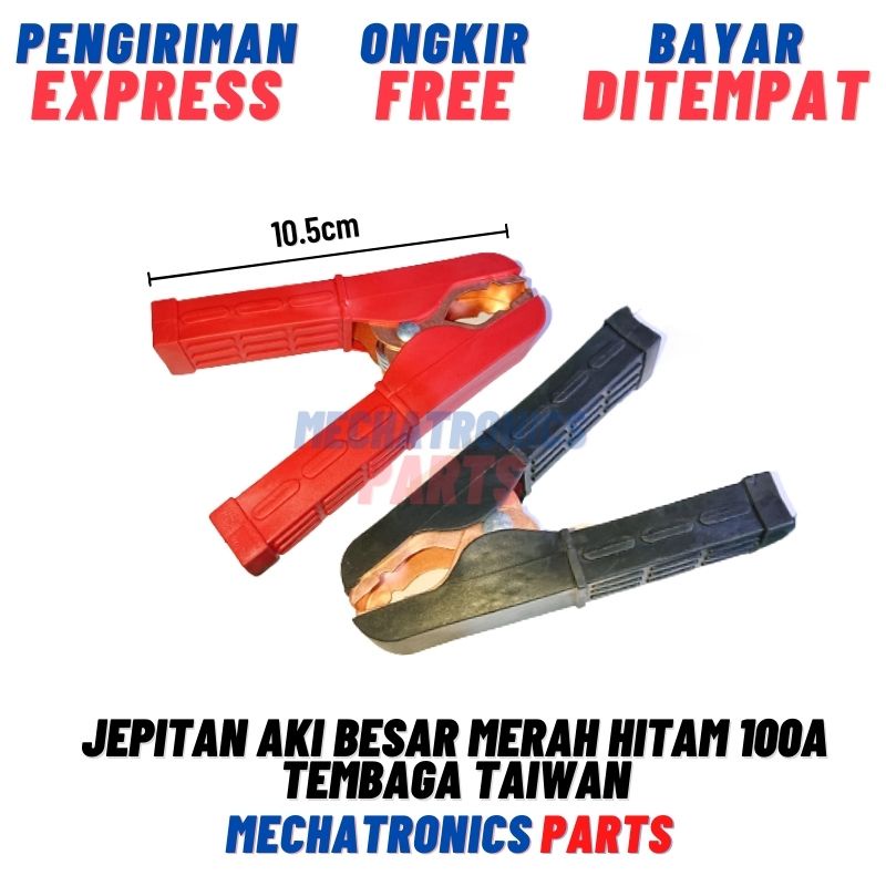 Jual Jepitan Aki Besar Merah Hitam A Tembaga Taiwan Accu Coppper