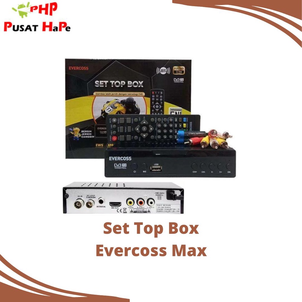 Jual Set Top Box Evercoss Stb Prime Max Digital Tv Receiver Full Hd