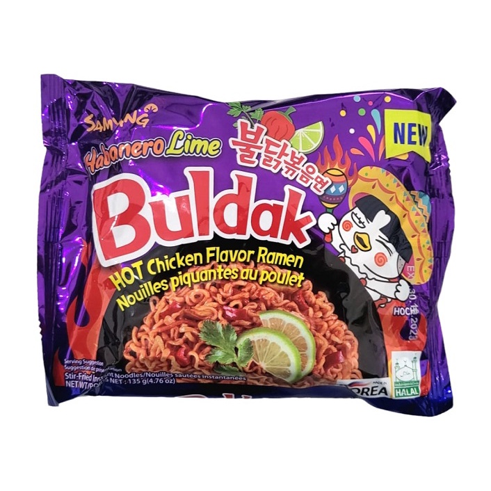 Jual Samyang Habanero Lime Buldak Hot Chicken Flavour Ramen Halal