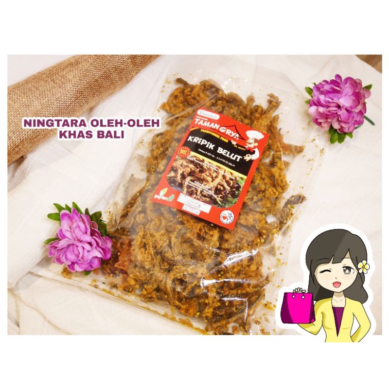 Jual Kripik Belut Crispy Taman Grya Bumbu Rempah Bali Keripik Lindung