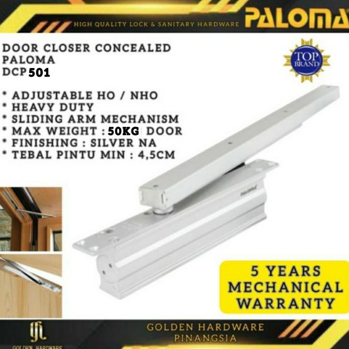 Jual Produk Paloma Dcp Door Closer Concealed Tanam Penahan Pintu