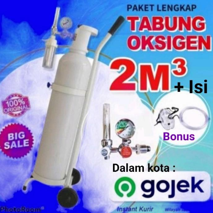 Jual Tabung Oksigen M Set Lengkap Siap Pakai Tabung Oksigen