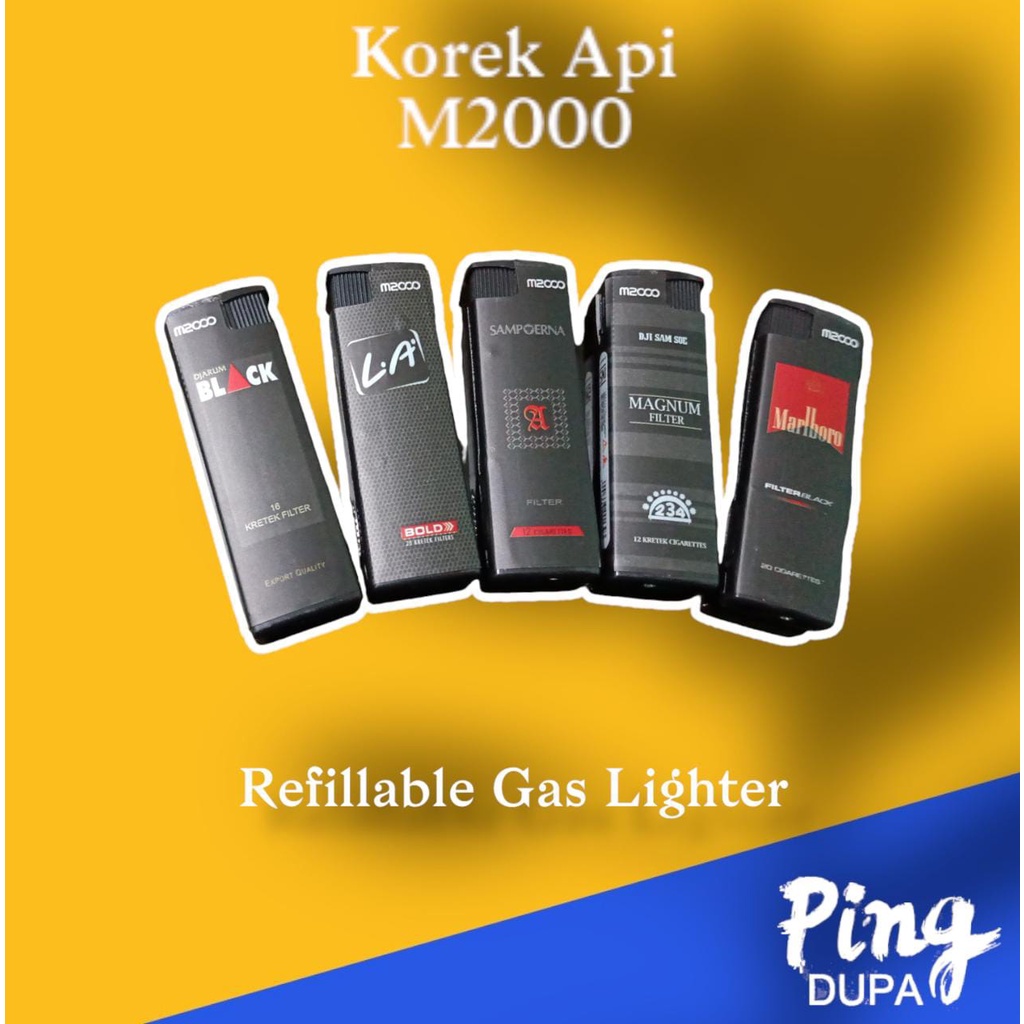 Jual Korek Api Bara Senter Hitam Limited Edtion Bisa Diisi Ulang M2000