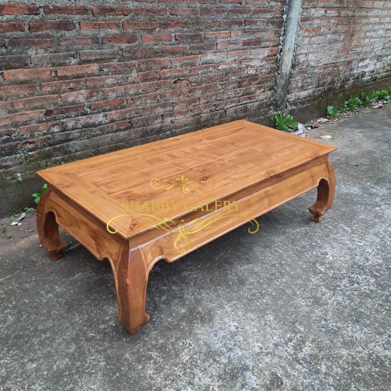 Jual Meja Tamu Minimalis Asli Kayu Jati Solid Meja Tamu Ketapang Kayu