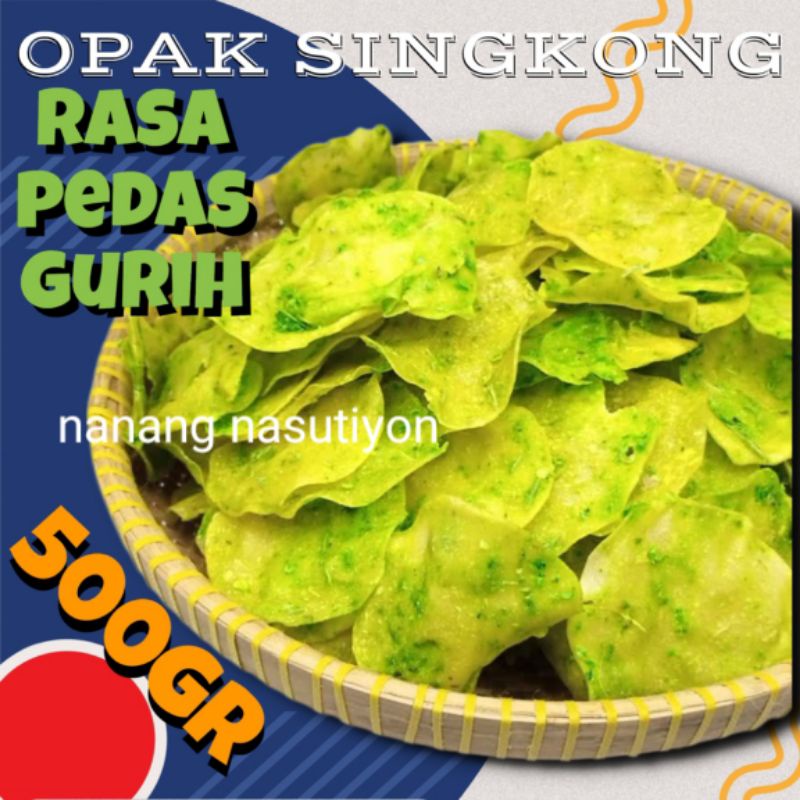 Jual Sepesial Keripik Opak Singkong Rasa PEDAS GURIH Mentah Wonosobo