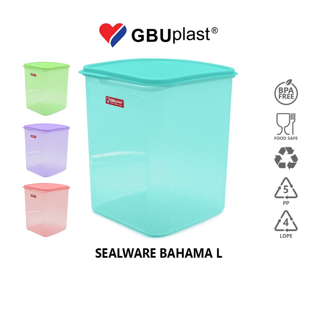 Jual GBU PLAST Toples Makanan Sealware Bahama Large Ukuran 5500ml