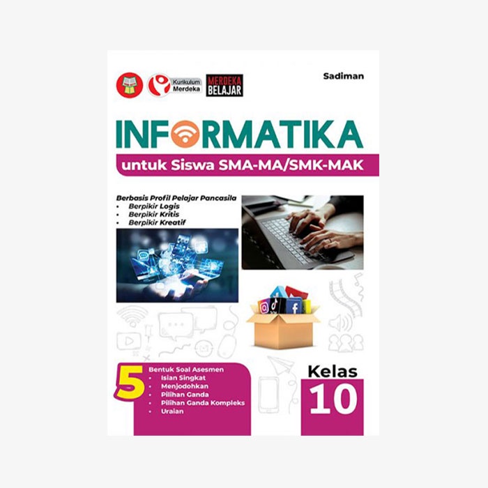 Jual Buku Informatika Sma Smk Kelas X Kurikulum Merdeka Shopee Indonesia