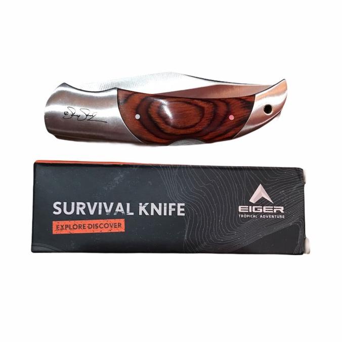 Jual Pisau Outdoor Lipat Eiger Folding Knife Bongkeng Series Original