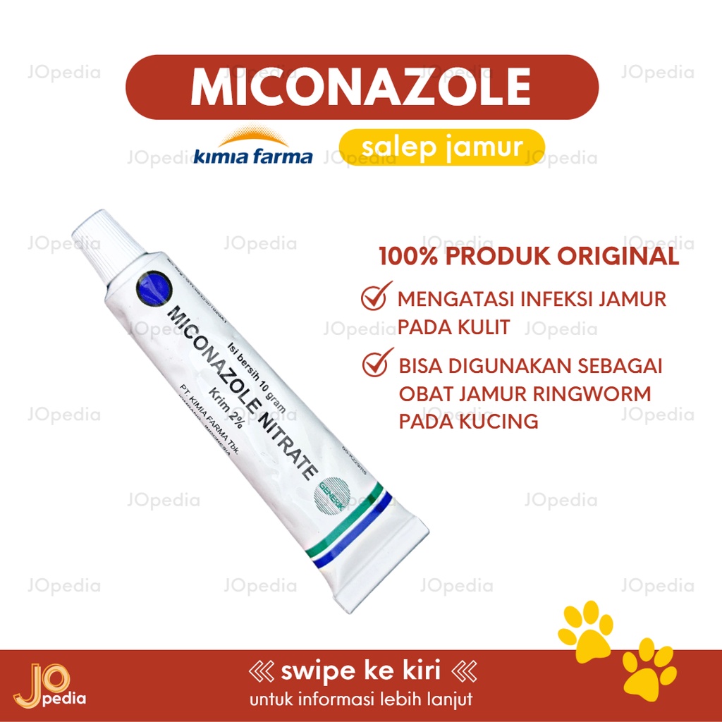 Jual Miconazole Obat Jamur Kucing Anjing Kelinci Salep Krim Kulit Hewan