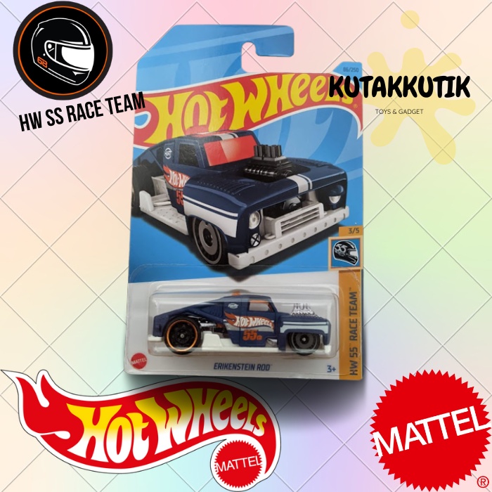 Jual Hot Wheels Erikenstein Rod Biru No 55 Lot D 2023 HW 55 Race Team