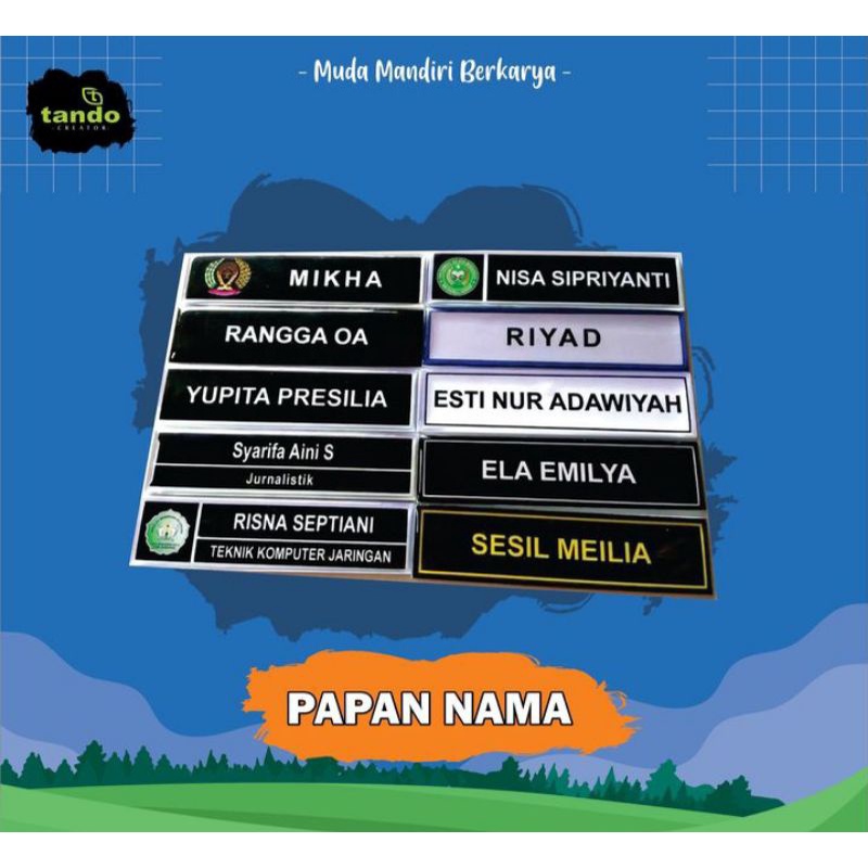 Jual Papan Nama Dada Name Tag Akrilik Resin Shopee Indonesia