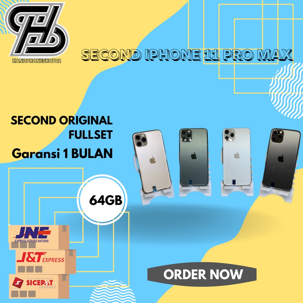 Jual Second IPhone 11 Pro Max 64 GB Mulus Ex Inter Original Fullset