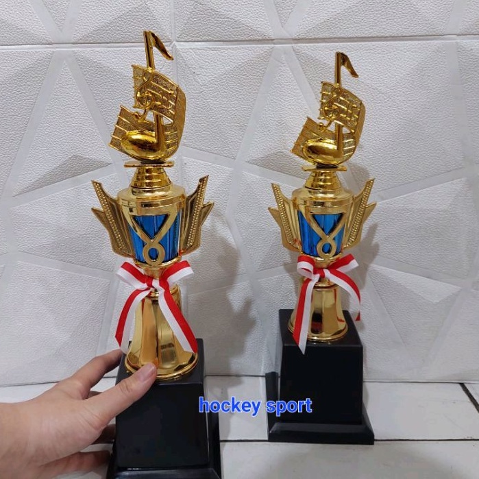 Jual Trophy Piala Tangga Nada Musik Trophy Custom Tulisan Isi 1 Piala