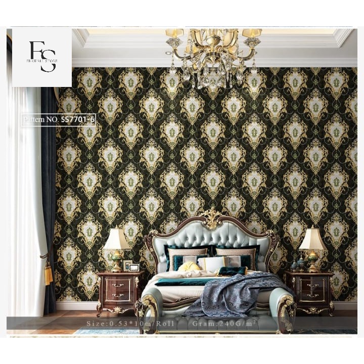 Jual Frawall Store Wallpaper Dinding Vinyl Motif Batik Mewah Dan Elegan