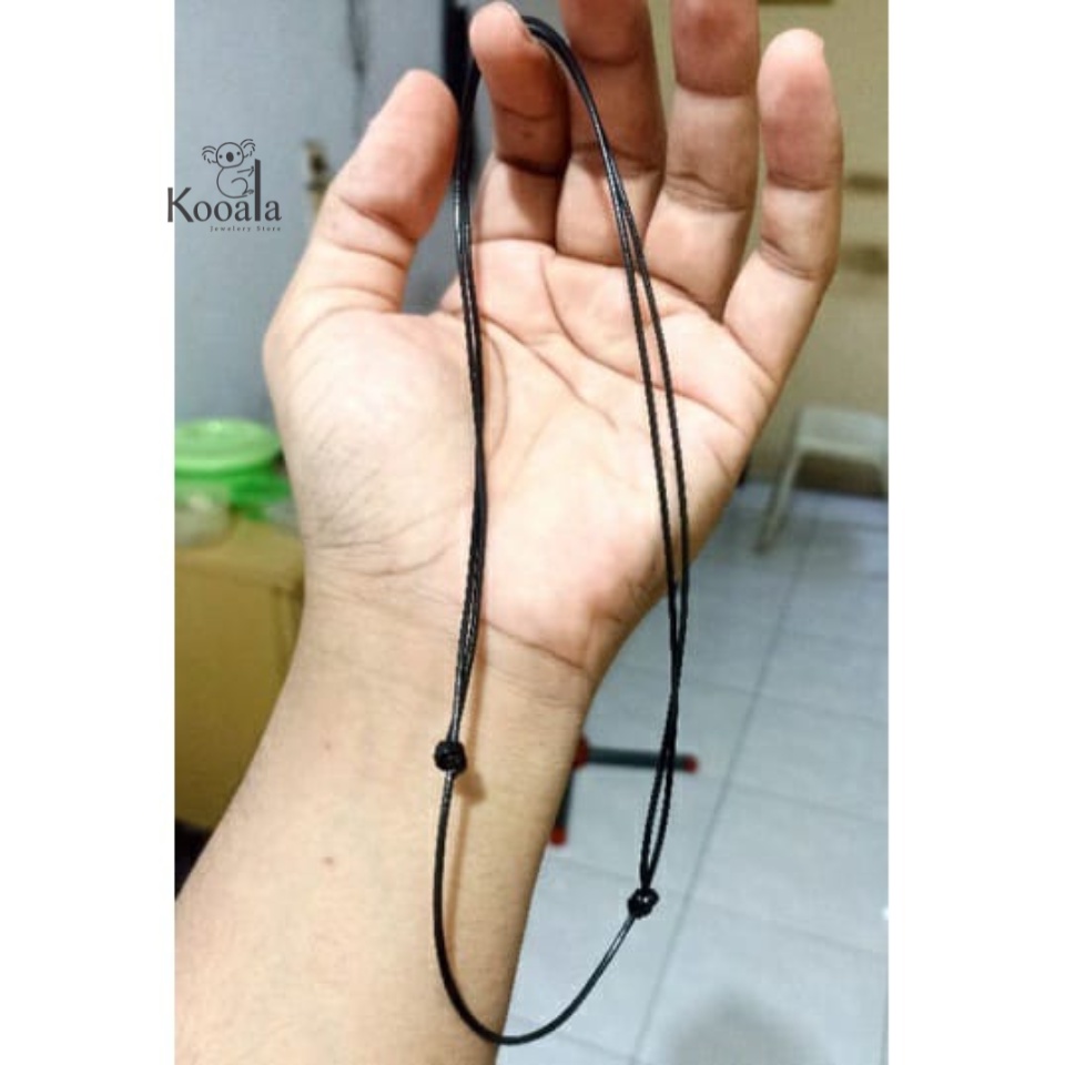 Jual Kalung Tali Korea Hitam Simple Cocok Untuk Liontin Shopee Indonesia