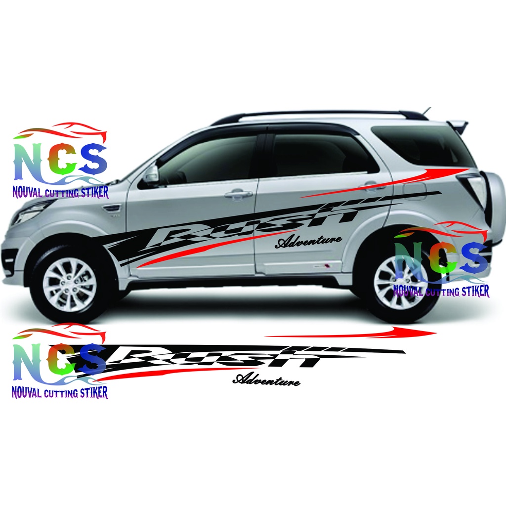 Jual Stiker Striping Mobil Rush Stiker Cutting Rush Adventure Stiker