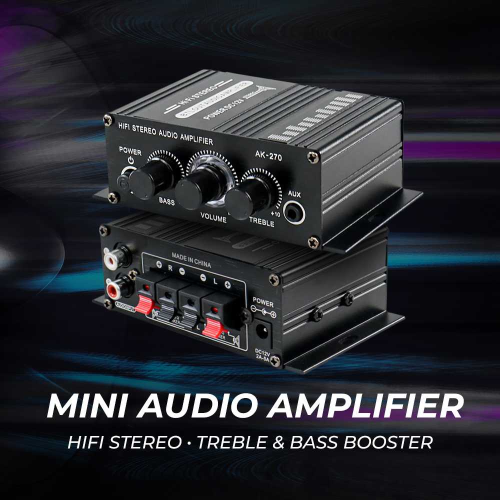 Jual Lepy Audio Amplifier Mini Hifi Stereo Treble Bass Booster Audeo