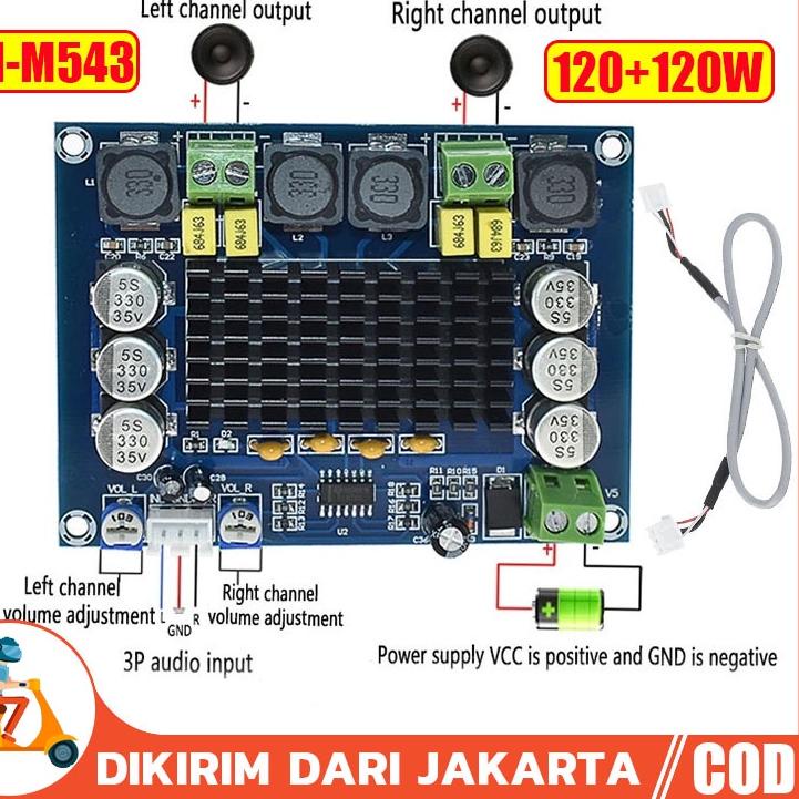 Jual FIA543 XH M543 POWER AMPLIFIER CLASS D DIGITAL AUDIO TPA3116D2 2 0