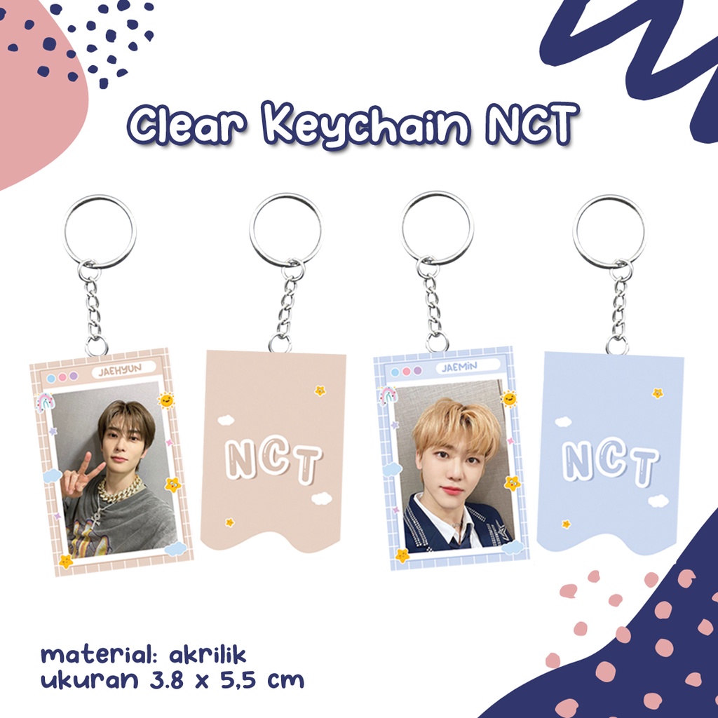 Jual Clear Keychain NCT 127 NCT Dream WayV Gantungan Kunci Ballchain