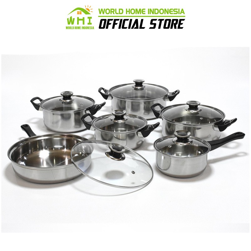 Jual World Home Panci Set Pcs Serbaguna Panci Set Stainless Steel