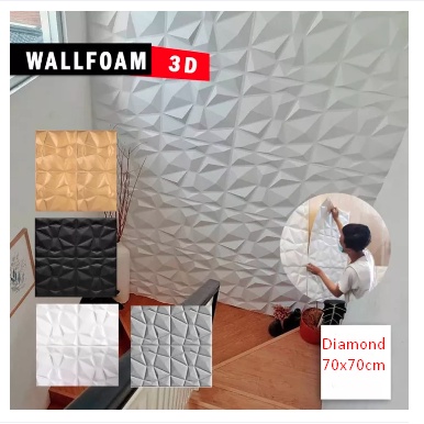 Jual Wallfoam Diamond Elegant Cm X Cm Tebal Mm Wallpaper D Foam