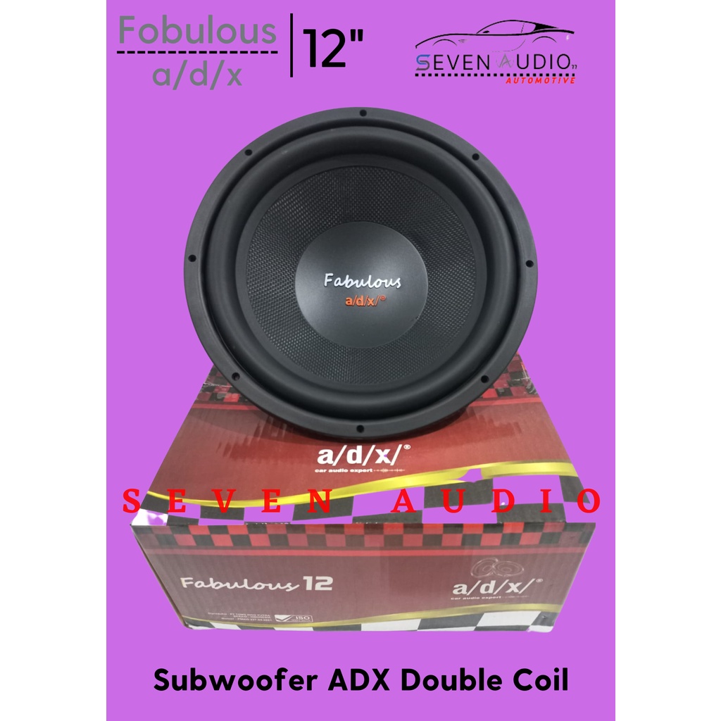 Jual Subwoofer Mobil ADX FOBULOUS 12 Inch Double Voice Coil 120mm SUB