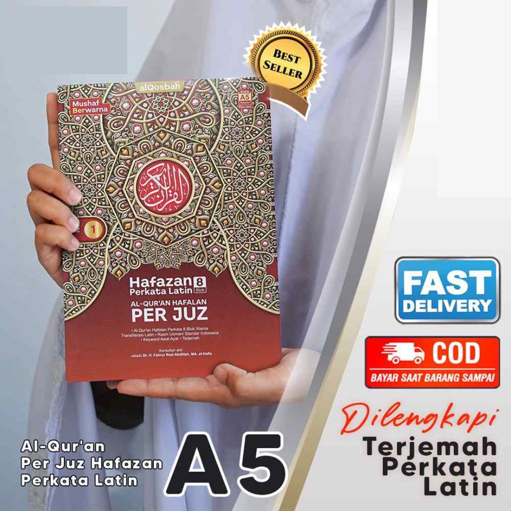 Jual Quran Mujaza Hafazan Per Kata Latin Per Juz Qosbah A5 Full 30 Juz