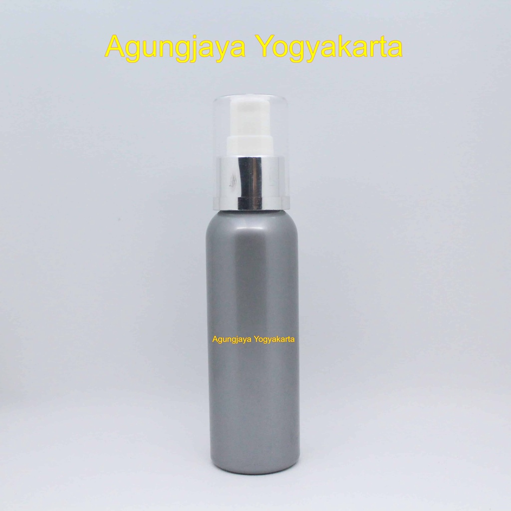 Jual Botol 100 Ml Silver Spray BR Botol Silver Botol Kosmetik