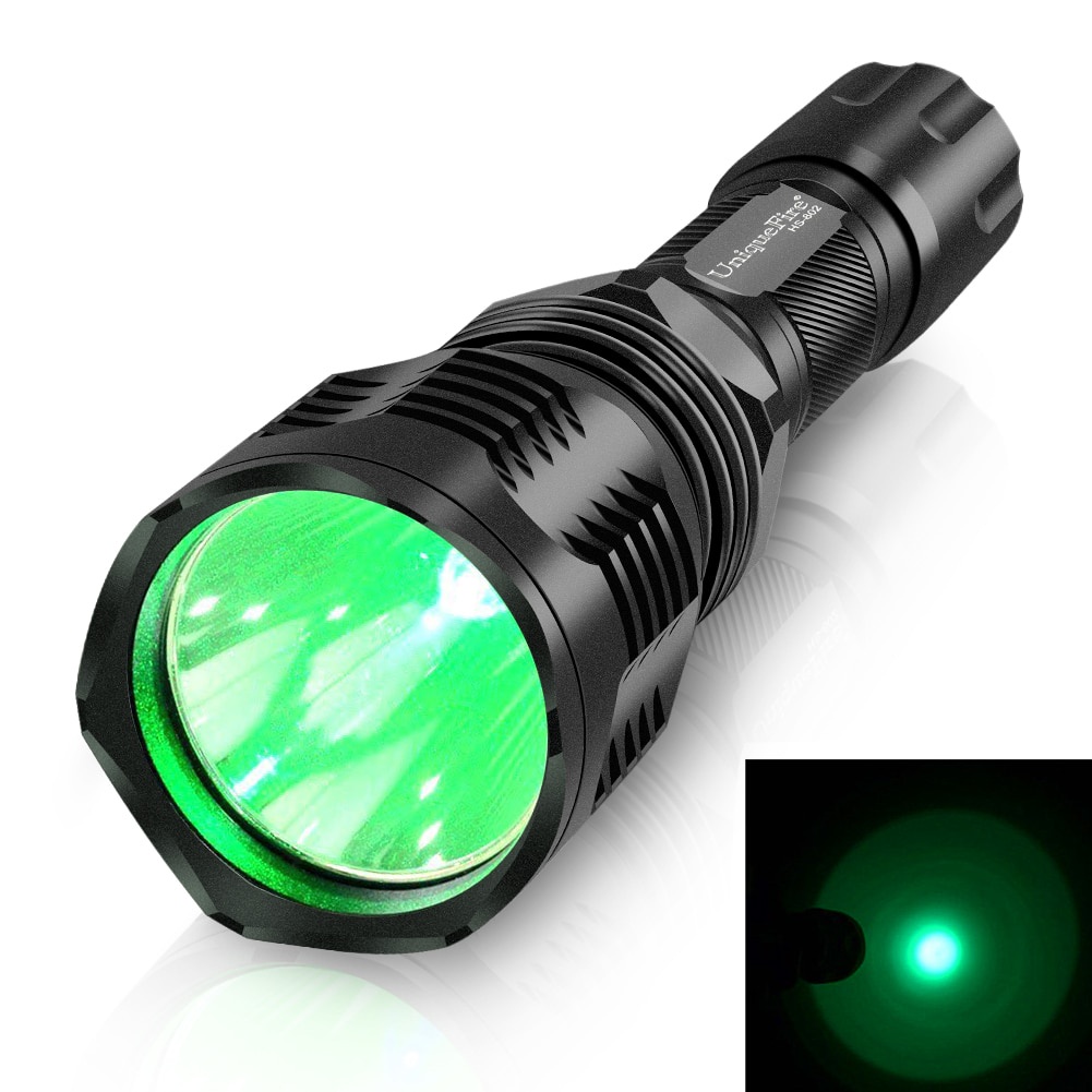 Jual PREORDER UniqueFire HS 802 LED Tactical Flashlight Power Green