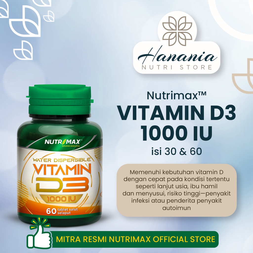 Jual Nutrimax Vitamin D Iu Tulang Gigi Imunitas Osteoporosis