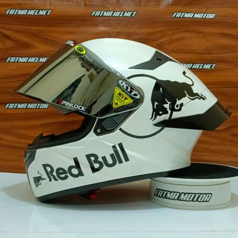 Jual Helm Full Face Kyt Tt Course Plain White Putih Paket Ganteng