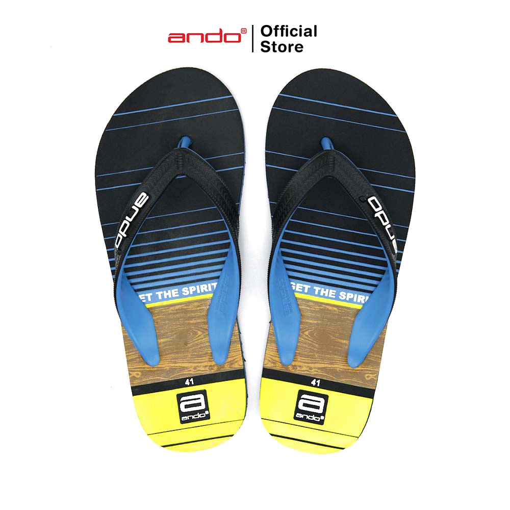 Jual Ando Official Sandal Jepit Panama Pria Dewasa Biru Shopee