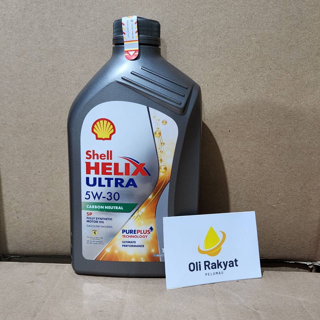 Jual Shell Helix Ultra W L Original Barcode Oli Mobil Shopee