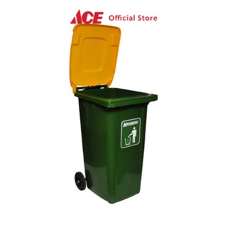 Jual Ace Krisbow Ltr Tempat Sampah Dengan Tutup Hijau Kuning Tong