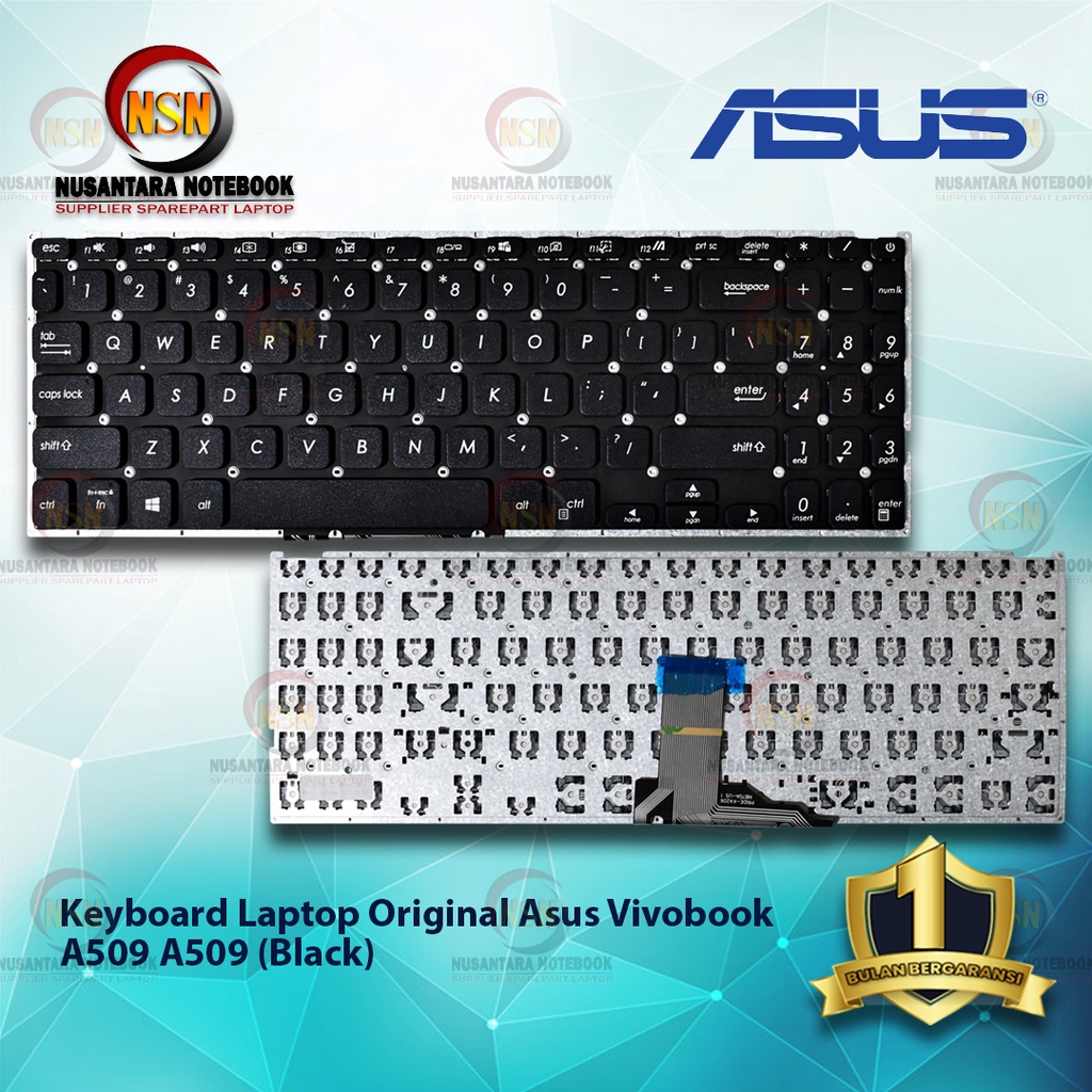 Jual Keyboard Original Laptop Asus Vivobook A509 A509 Black Shopee