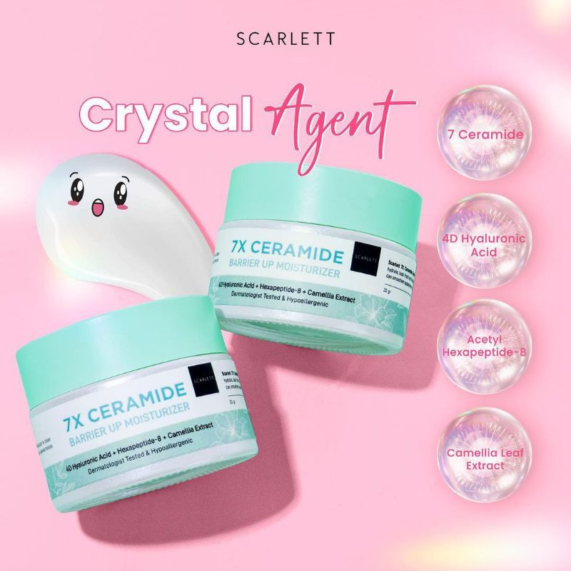 Jual Scarlett X Ceramide Barrier Up Moisturizer Shopee Indonesia