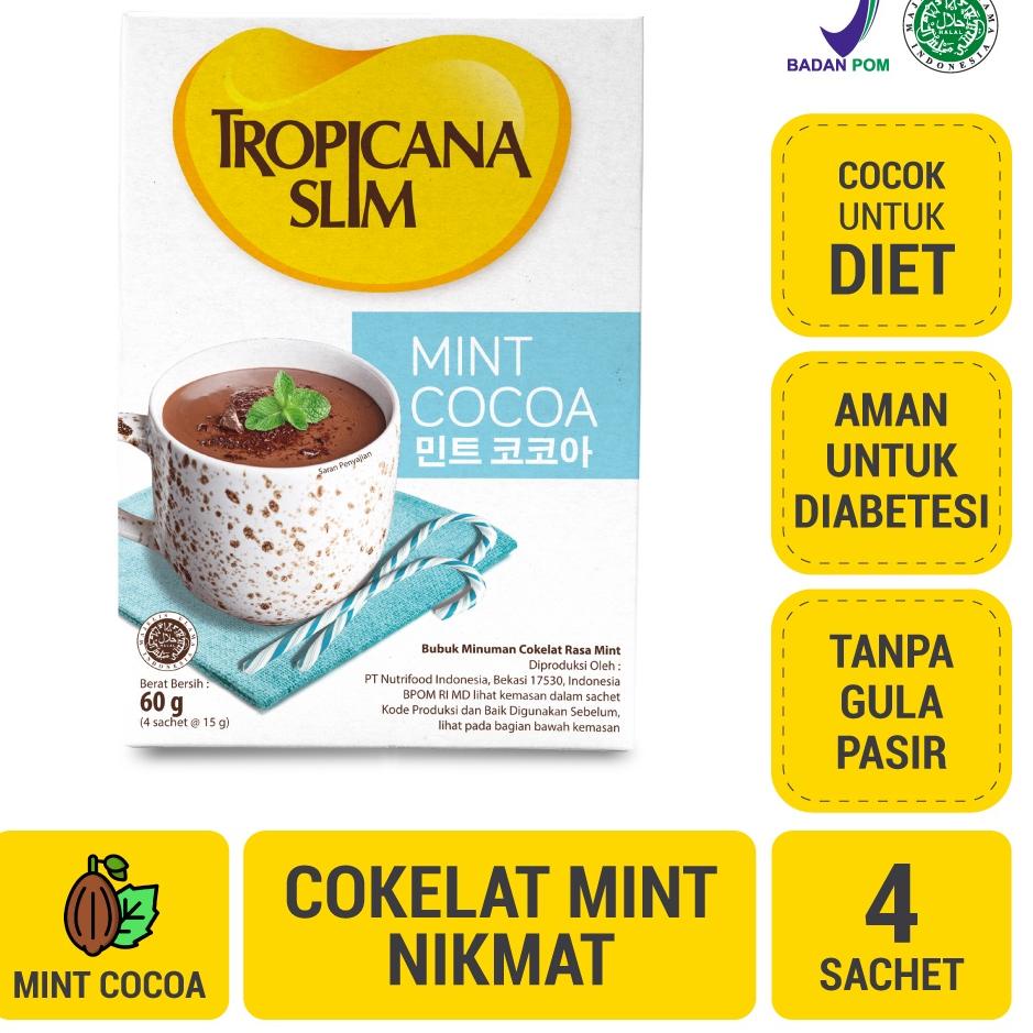 Jual Realpct Tropicana Slim Mint Cocoa Sachet Minuman Cokelat Mint