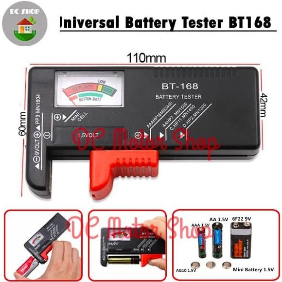 Jual Universsal Battery Tester Checker Analog Bt Alat Test