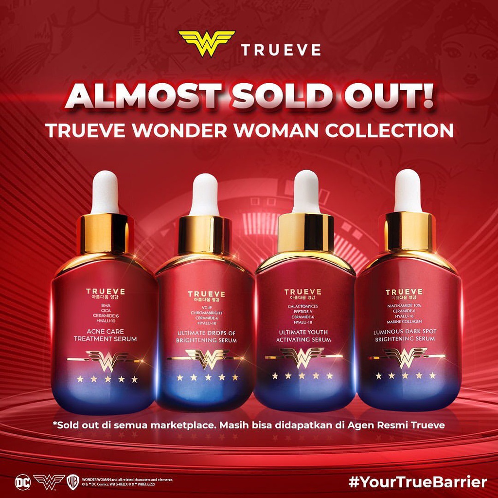 Jual TRUEVE X Wonder Woman Serum Youth Activating Acne Care