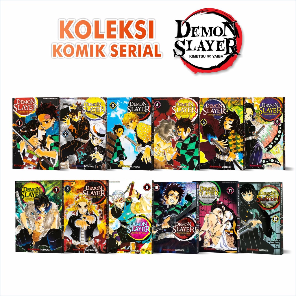 Jual Komik Demon Slayer Kimetsu No Yaiba Volume 1 12 Karya Koyoharu