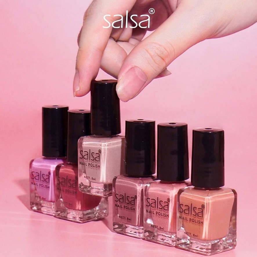 Jual ECER SALSA NAIL POLISH NUDE 01 8ML KUTEK CAT KUKU SATUAN