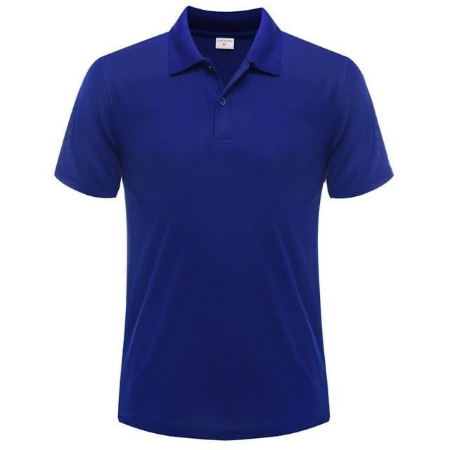 Jual DailyStore 21 Kaos Polo Pria Biru Navy Blue Kaos Kerah Pria