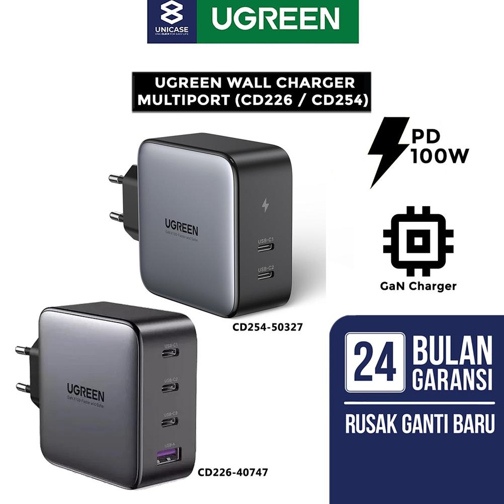 Jual PRODUK WALL CHARGER KEPALA ADAPTOR UGREEN USB TYPE C GAN 100W