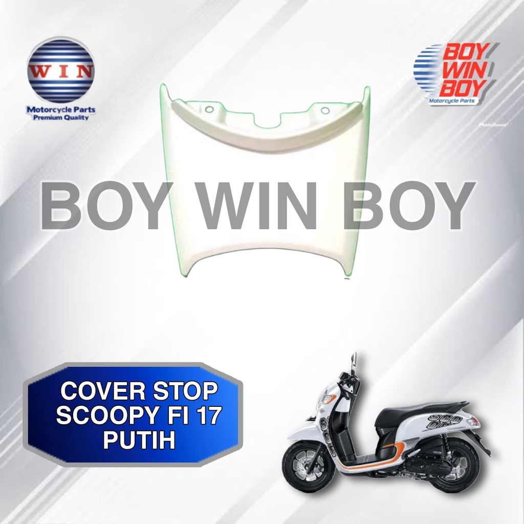 Jual Tutup Lampu Belakang Sambungan Body Belakang Scoopy FI 17 Merk WIN