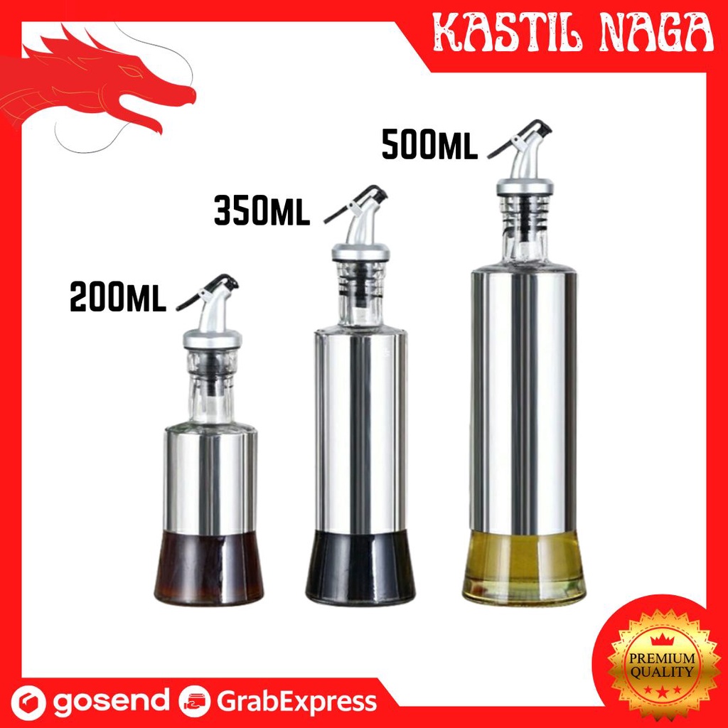 Jual Botol Minyak Botol Stainless Steel Botol Kaca Penyimpan Bumbu