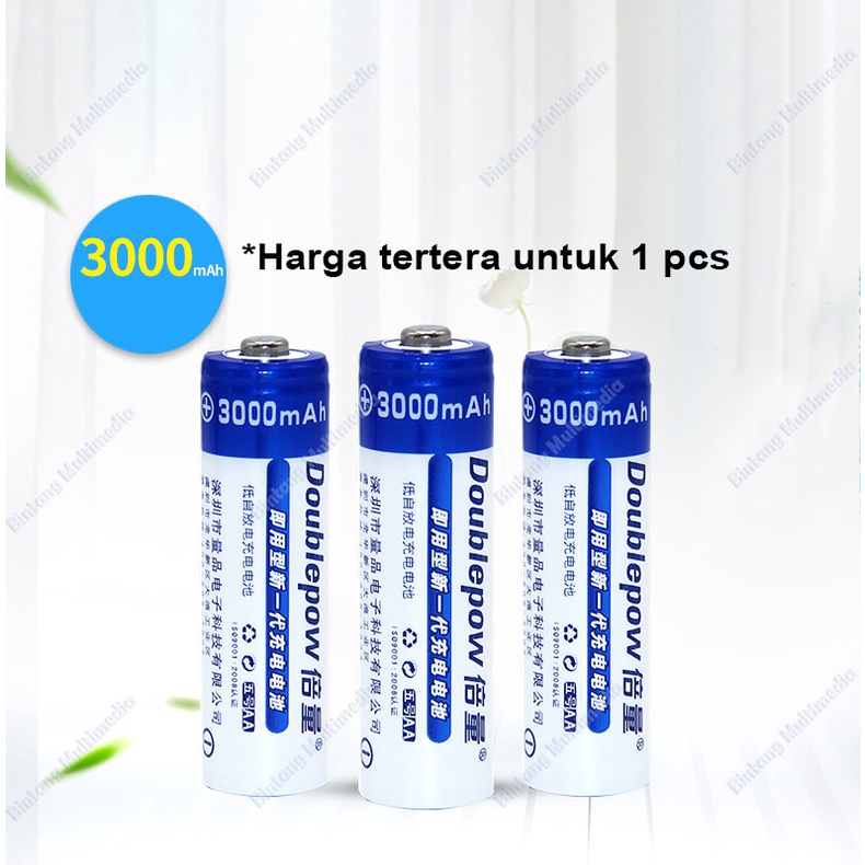 Jual Doublepow Baterai Aa Rechargeable Mah Batre Cas Isi Ulang