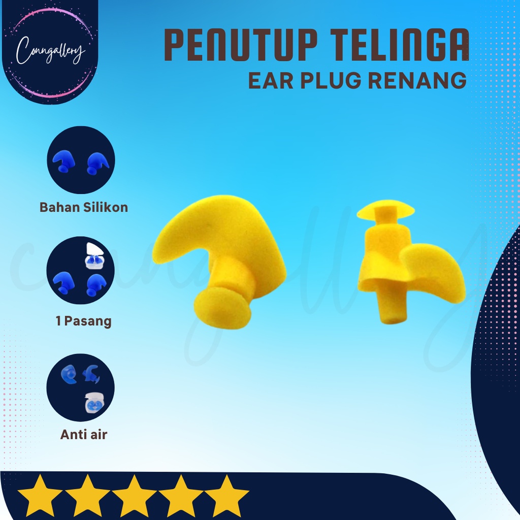 Jual Penutup Telinga Ear Plug Renang Anti Air Earplug Renang Shopee