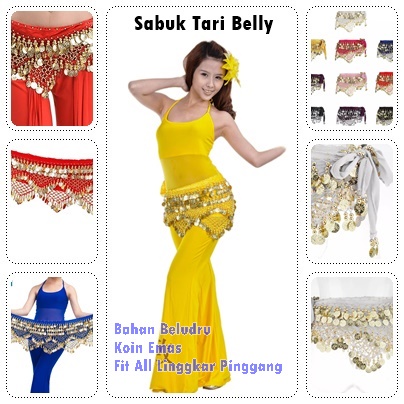 Jual Sabuk Belly Dance Belt Pyramid Selendang Pinggul Tari Perut Tari