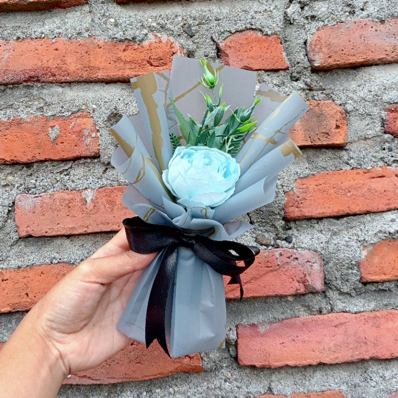 Jual Mini Buket Single Artificial Flower Bouquet Buket Bunga Kering